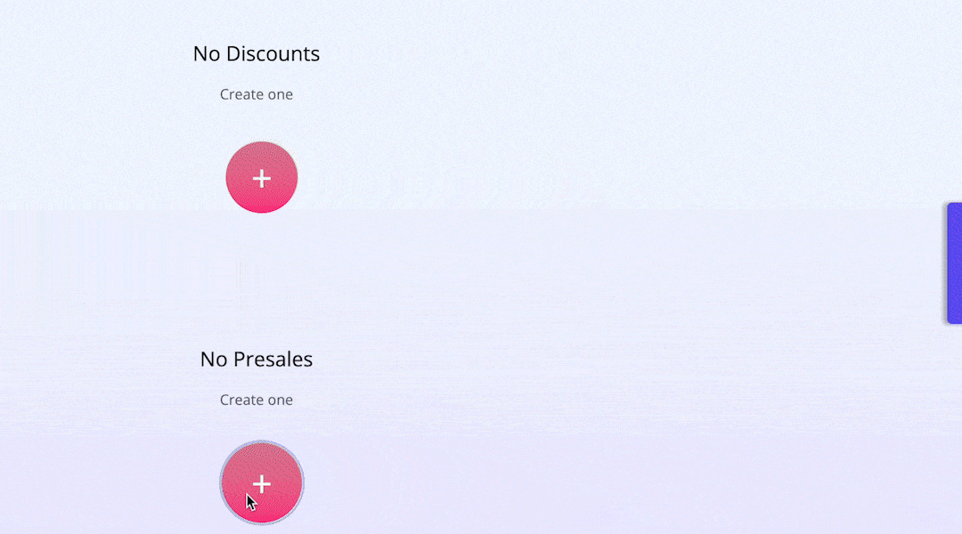 Adding a Presale-1-1